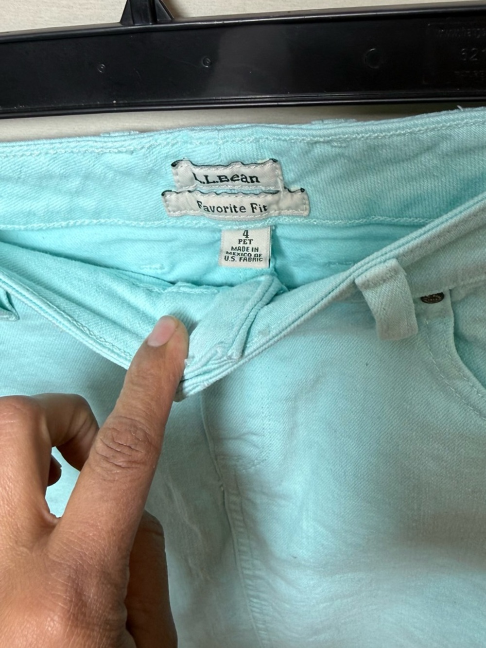 L.L. Bean Light Aqua Favorite Fit Jeans